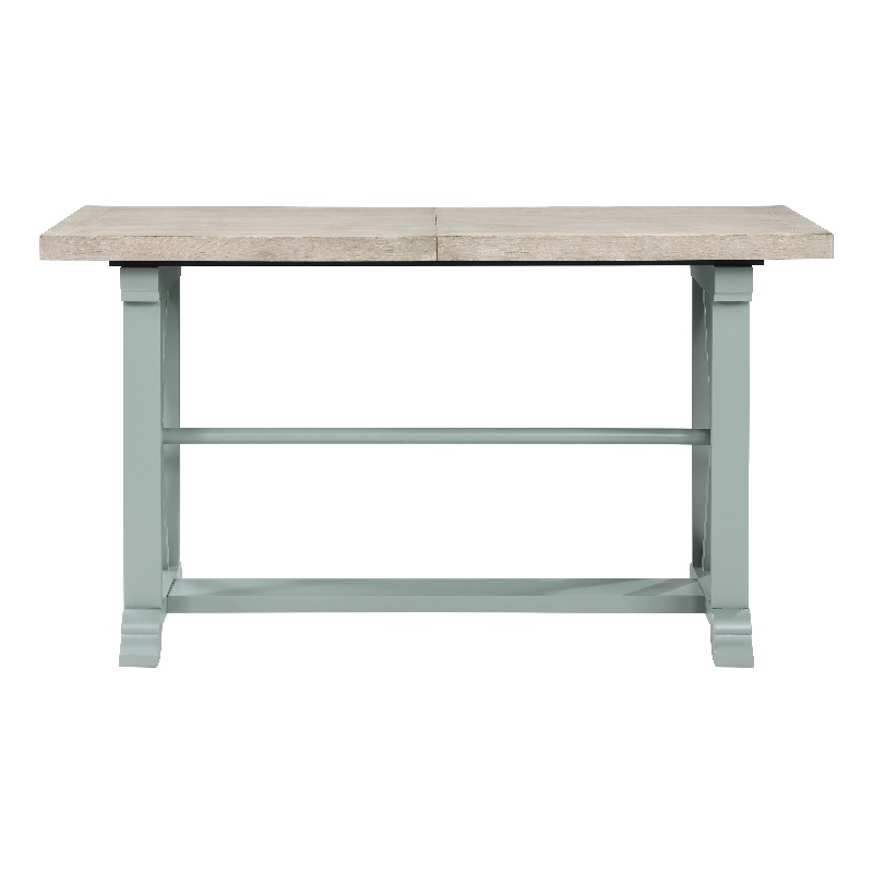 Pemberly Row Engineered Wood Contemporary Green Counter Table