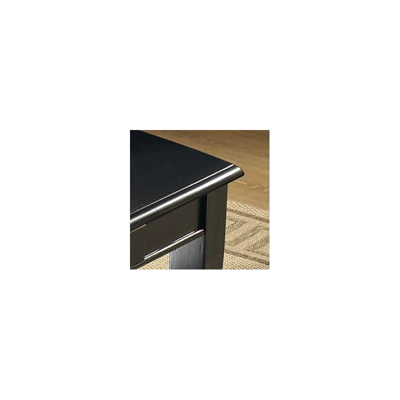 Pemberly Row Contemporary 3-piece Coffee & End Table Set in Black