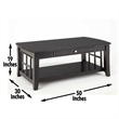 Pemberly Row Contemporary 3-piece Coffee & End Table Set in Black
