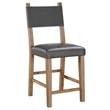 Pemberly Row Contemporary 5-piece Counter Dining Set in Brown