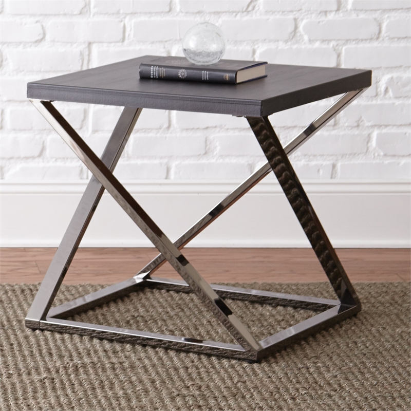 Pemberly Row Engineered Wood Contemporary 3-piece Coffee Table Set in Gray