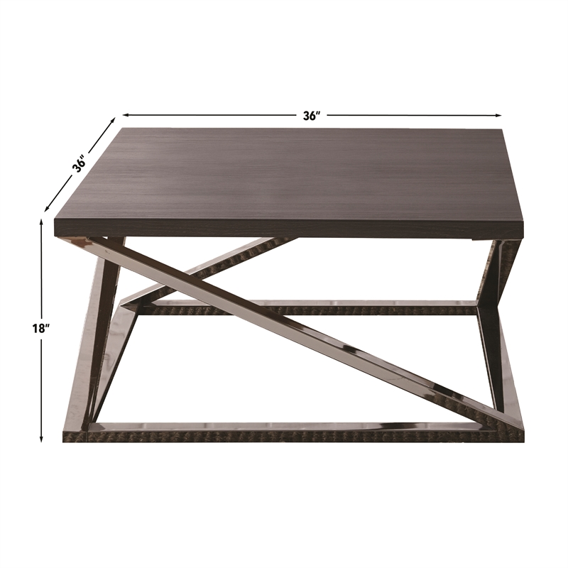 Pemberly Row Engineered Wood Contemporary 3-piece Coffee Table Set in Gray