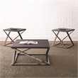 Pemberly Row Engineered Wood Contemporary 3-piece Coffee Table Set in Gray