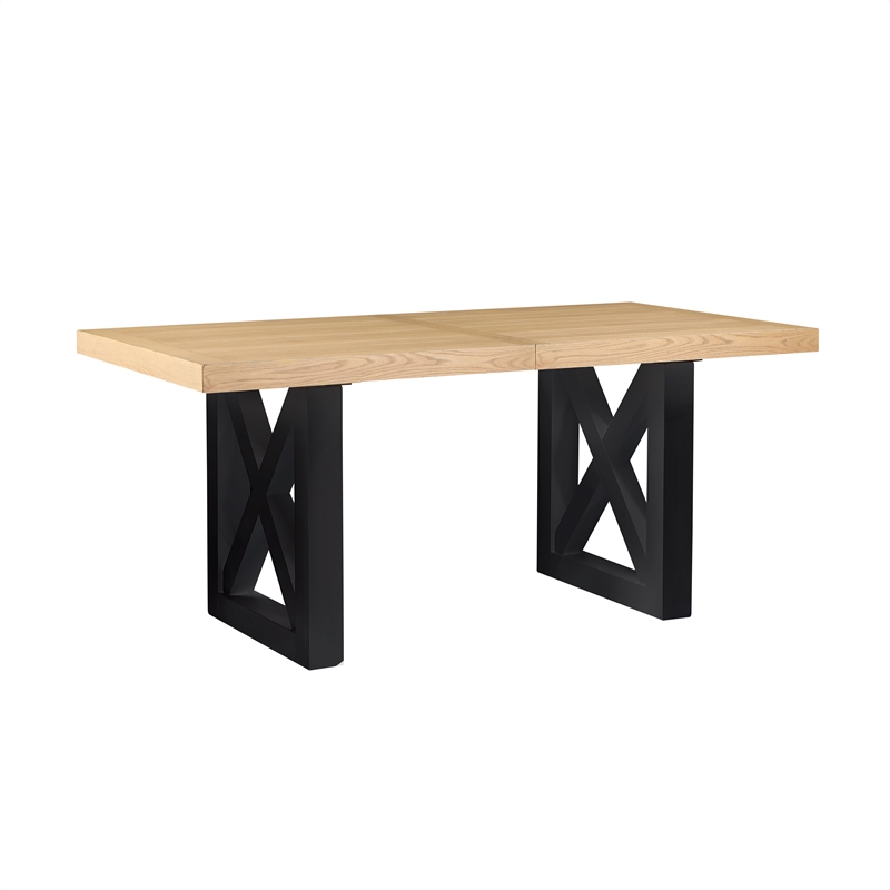 Pemberly Row Contemporary 7-piece Counter Dining Table Set in Black Base