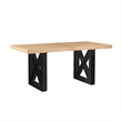 Pemberly Row Contemporary 7-piece Counter Dining Table Set in Black Base