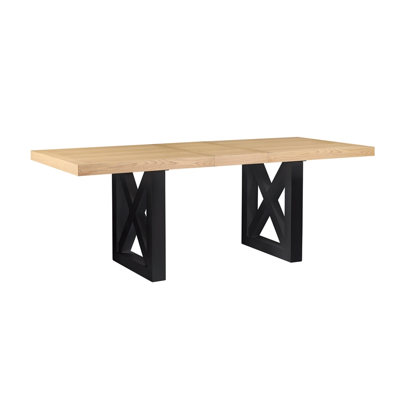 Pemberly Row Contemporary 7-piece Counter Dining Table Set in Black Base