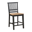 Pemberly Row Contemporary 7-piece Counter Dining Table Set in Black Base