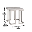 Pemberly Row Contemporary 3-piece Coffee & End Table Set in White