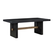 Pemberly Row Engineered Wood Contemporary Black 7-piece Dining Set