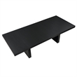 Pemberly Row Engineered Wood Contemporary Black 7-piece Dining Set