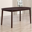 Pemberly Row Oval Table - 7-pieces Dining Table Set in Brown