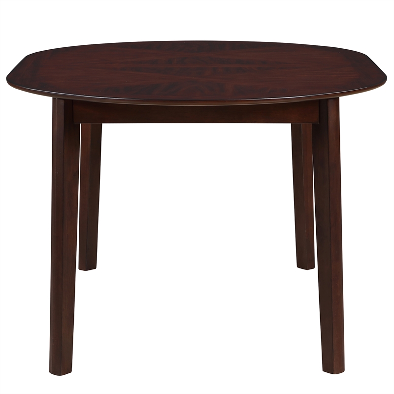 Pemberly Row Oval Table - 7-pieces Dining Table Set in Brown