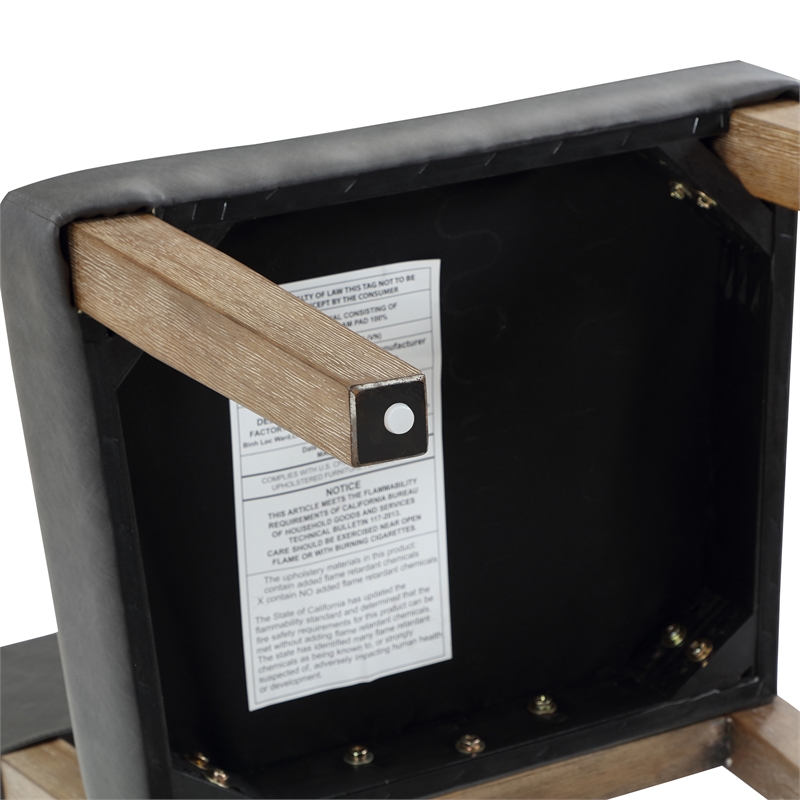 Pemberly Row 7-piece Dining Set with Upholstery Chair in Brown