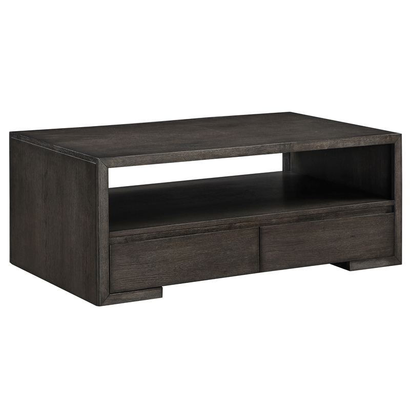 Pemberly Row Contemporary 3-Piece Coffee & End Set Table in Brown
