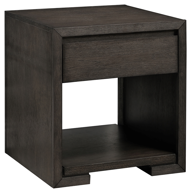 Pemberly Row Contemporary 3-Piece Coffee & End Set Table in Brown