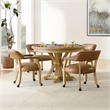 Pemberly Row 5-Piece Set of Faux Leather Chairs & Counter Table
