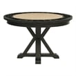 Pemberly Row 5-Pc Set of Faux Leather Swivel Counter Chairs & Dining Table