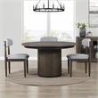 Pemberly Row Dining Set of 4 Side Chairs & Round Table