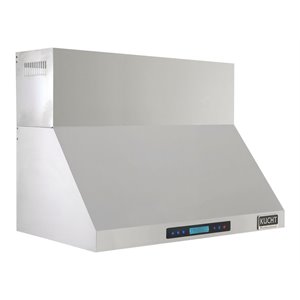 Pemberly Row 35.5&quot Stainless Steel Wall Mounted Range Hood in Silver