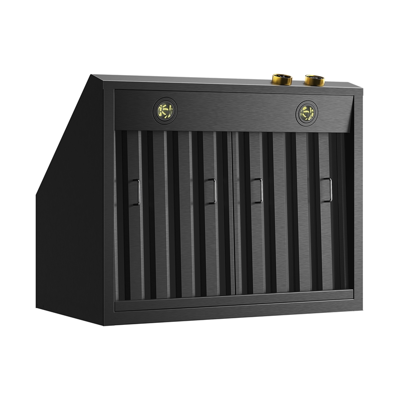 Pemberly Row Dual Fuel Range Natural Gas in Titanium Under Cabinet RangeHood