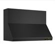 Pemberly Row Dual Fuel Range Natural Gas in Titanium Steel Wall Mount Range Hood
