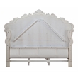 Pemberly Row Tufted Queen Panel Bed in Cream Fabric and Golden Ivory