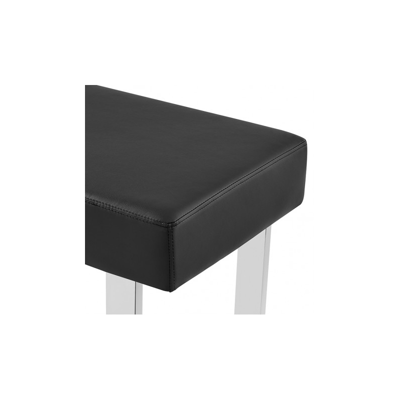 Pemberly Row 3-Piece Faux Leather & Wood Dining Set in Black/White