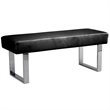 Pemberly Row 3-Piece Faux Leather & Wood Dining Set in Black/White