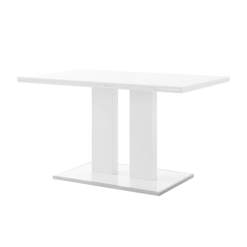 Pemberly Row 3-Piece Faux Leather & Wood Dining Set in Black/White