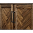 Pemberly Row Wood Bookcase W/ Doors Office Storage Fully Assembled in Brown