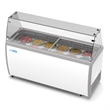 Pemberly Row 20cu.ft. 12 Tub Ice Cream Dipping Cabinet Freezer with Sneeze Guard
