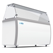 Pemberly Row 20cu.ft. 12 Tub Ice Cream Dipping Cabinet Freezer with Sneeze Guard