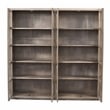 Pemberly Row Bookcase in Modern Light Ash Ivory Finish on Reclaimed Solid Wood