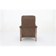 Pemberly Row Leather Push Thru The Arms Recliner in Oasis Walnut