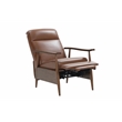 Pemberly Row Leather Push Thru The Arms Recliner in Colchester Bitters
