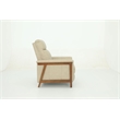 Pemberly Row Leather Push Thru The Arms Recliner in Cashmere Stone