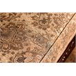 Pemberly Row Traditional Chenille Cushioned Loveseat in Tan Finish