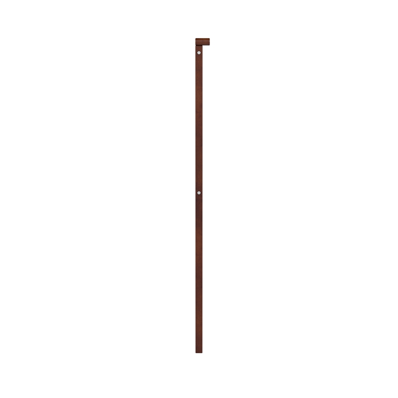 Pemberly Row Traditional Full Solid Wood Panel Headboard in Walnut
