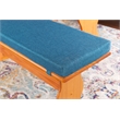 Pemberly Row Transitional Polyester Cushion Set for Nook in Blue