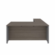 Pemberly Row 4 Piece L Shaped Computer Desk in Bark Gray and Slate