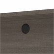 Pemberly Row 4 Piece L Shaped Computer Desk in Bark Gray and Slate