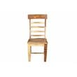 Pemberly Row Solid Sheesham Ladderback Dining Side Chair Natural (Set - 2)