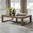 Pemberly Row Contemporary Wood Coffee Table in Grayish Brown