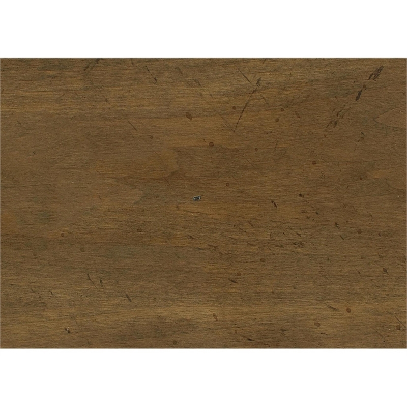 Pemberly Row Traditional Queen Wood Sleigh Bed in Cognac Brown