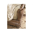 Pemberly Row Traditional King Wooden Sleigh Bed in Cognac Brown Finish