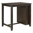Pemberly Row 3 Piece Wood Counter Height Dining Set in Dark Cherry