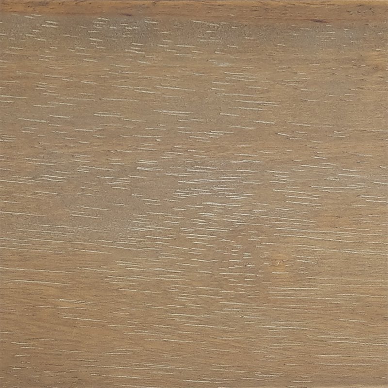 Pemberly Row Contemporary Wood Round Dining Table in Rustic Brown