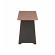 Pemberly Row Pine Wood Corner Nook Dining Set with Storage in Black and Pecan