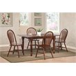 Pemberly Row Arrowback Windsor Wood Dining Side Chairs in Brown (Set of 2)