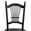 Pemberly Row Traditional Dining Chairs Black Solid Wood (Set of 2)